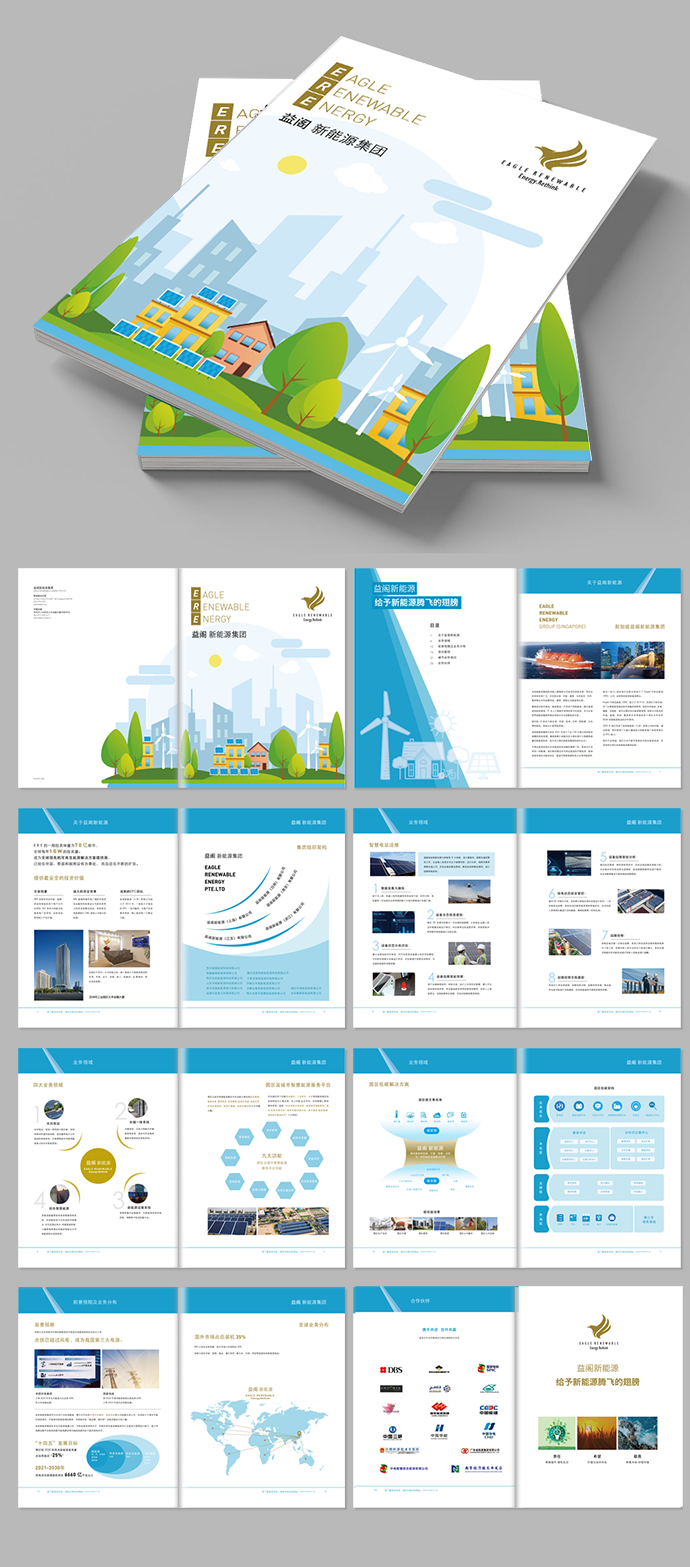 新加坡益阁新能源集团产品画册设计及印刷 