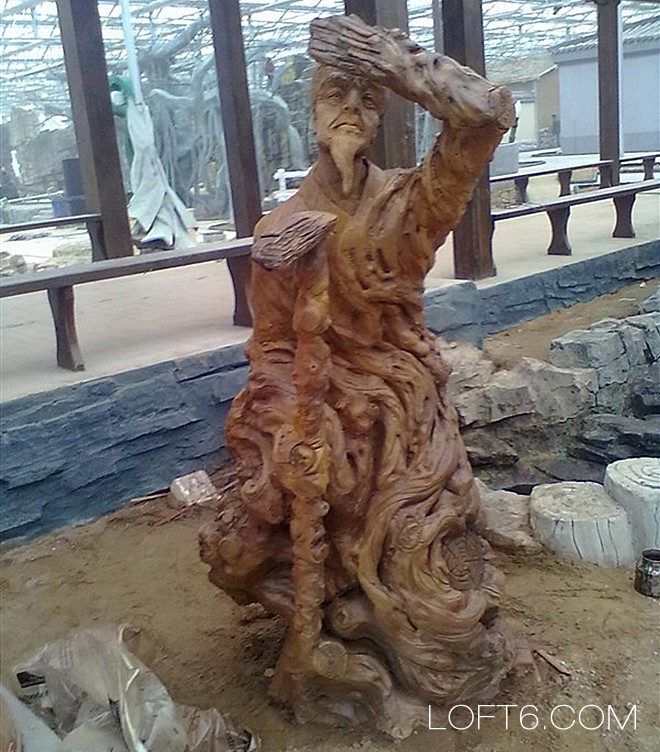 湖北李行农业国际大酒店室内生态餐厅景观雕塑设计与建设